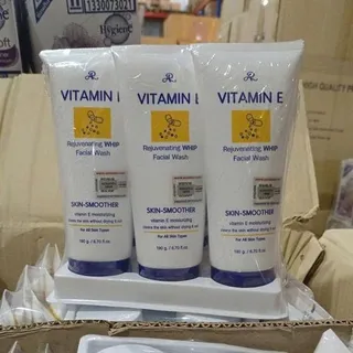 Sữa Rửa Mặt Vitamin E Thái Lan (Thùng 12 lốc x 6 tuýp x 190g)