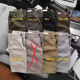 QUẦN SHORT KAKI NAM ĐAI LƯNG THUN CHẤT VẢI DÀY DẶN CO GIÃN 5 MÀU ĐẦU - LÊ PHƯƠNG BOUTIQUE