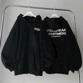 Áo Khoác Nỉ Hoodie Zip INTERBREAK Nhiều Màu Form Rộng Unisex Nam Nữ