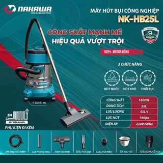 Máy hút bụi công nghiệp NAKAWA NK-HB25L (1600W )