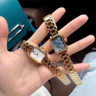 SALE BỎ MẪU ĐỒNG HỒ NỮ THỜI TRANG  ATMANI DÂY XI MẶT CHỮ NHẬT