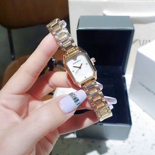SALE BỎ MẪU ĐỒNG HỒ NỮ THỜI TRANG ATMANI DÂY XI MẶT CHỮ NHẬT
