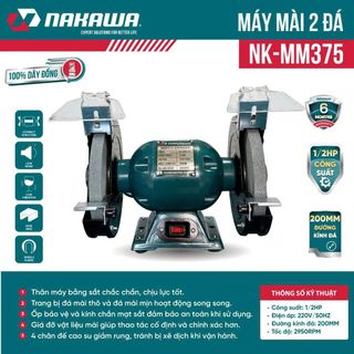 Máy Mài 2 Đá NAKAWA NK-MM375 – Bền Bỉ, Mạnh Mẽ, Giá Tốt
