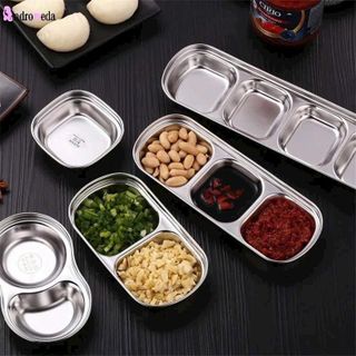 Khay Inox Đựng Gia Vị 3–6 Ngăn Inox 304