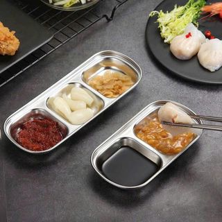 Khay Inox Đựng Gia Vị 3–6 Ngăn Inox 304