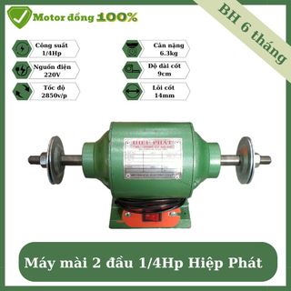 Máy mài 2 đầu 1/4Hp nhỏ gọn dây đồng 100%