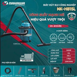 Máy Hút Bụi Công Nghiệp 15L Nakawa NKHB15L (1600W)