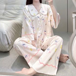 Pijama latin cổ sen sang chảnh