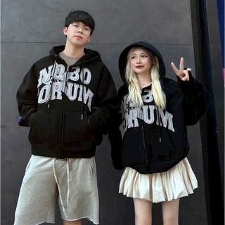Áo Khoác Nỉ Hoodie Zip NQ30 Form Boxy Rộng Nam Nữ Unisex Thêu Đắp Vải Mũ To Siêu Dày