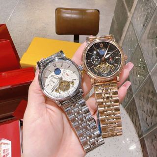 SALE BỎ MẪU ĐỒNG HỒ NAM TRUNG CẤP PATEK DÂY THÉP SỐ VẠCH MÁY CƠ