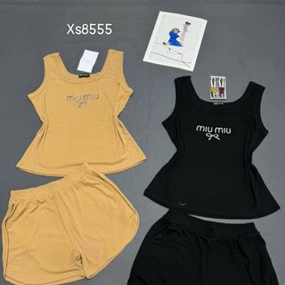Bộ đồ quần đùi áo ba lổ In chữ cực xinh