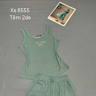 Bộ đồ quần đùi áo ba lổ In chữ cực xinh