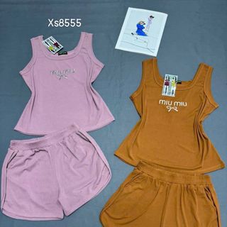 Bộ đồ quần đùi áo ba lổ In chữ cực xinh
