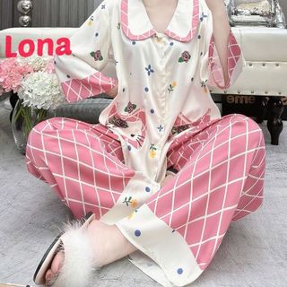 Pijama lụa latin cổ sen free size