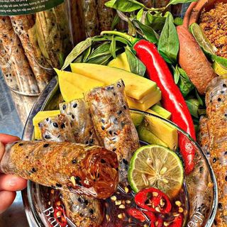 BÁNH ỐNG MÈ CUỘN MỰC CHÁY TỎI SIÊU NGON, FULL TOPPING NHÀ LÀM 200G - WINNIE HOUSE