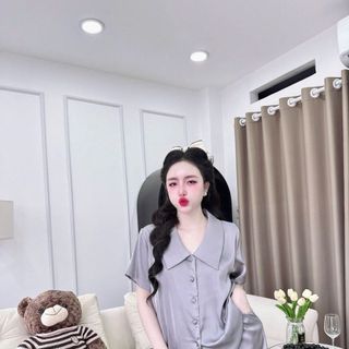 Bộ pijama đùi trơn