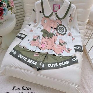 Pijama cổ sen loe đùi free size