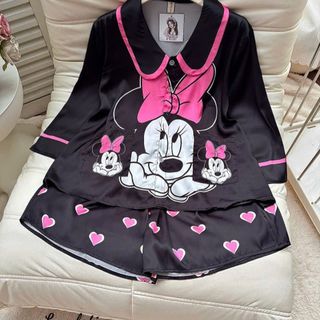 Pijama cổ sen loe đùi free size