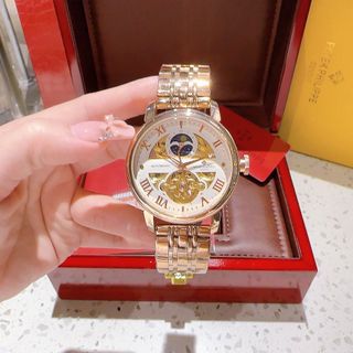 SALE BỎ MẪU ĐỒNG HỒ NAM TRUNG CẤP PATEK DÂY THÉP SỐ LA MÃ MÁY CƠ