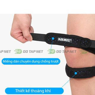 Đai Bảo Vệ Đầu Gối Chạy Bộ Aolikes Có Đệm Silicon Giảm Xóc Khớp Gối, Xương Bánh Chè