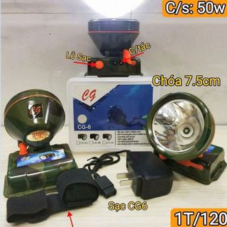 ĐÈN PIN ĐỘI ĐẦU RẰN RI SIÊU SÁNG CHỐNG NƯỚC CG6