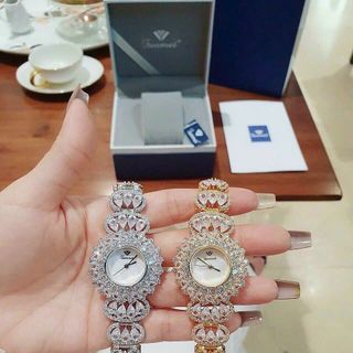 ĐỒNG HỒ NỮ CHÍNH HÃNG FUNMEI F2048 ĐÍNH HỘT XOÀN FULLBOX TEM HÃNG