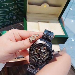SALE BỎ MẪU ĐỒNG HỒ NAM TRUNG CẤP ROLÉT ĐEN GIẢ CƠ