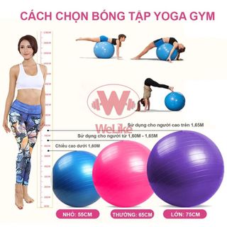 SP128 -Bóng tập yoga - TRƠN