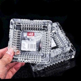 Gạt Tàn Thủy Tinh Vuông Cao Cấp KD 1016-4