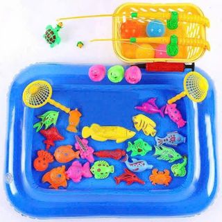 BỘ ĐỒ CHƠI CÂU CÁ KÈM BỂ PHAO CHO BÉ