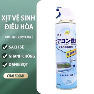 CHAI XỊT VỆ SINH ĐIỀU HÒA MÁY LẠNH 500ML