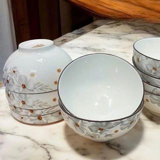 SET 10 CHÉN SỨ TRÒN ĂN CƠM 3 INCH HOA DỪA