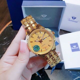 ĐỒNG HỒ NAM CHÍNH HÃNG FUNMEI F2037 DÂY THÉP 2 LỊCH FULLBOX TEM