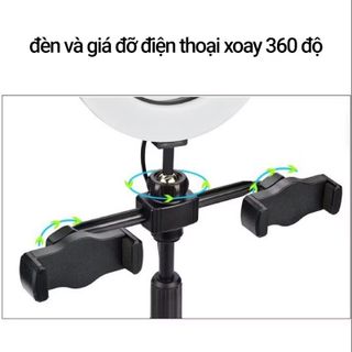 Đèn livestream 2 giá đỡ