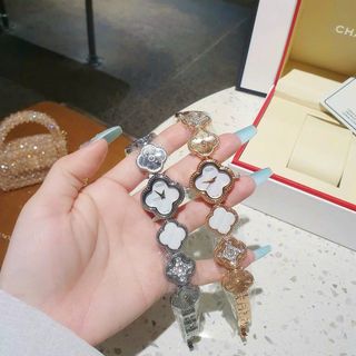 SALE BỎ MẪU ĐỒNG HỒ NỮ THỜI TRANG VANCLEF LẮC HOA MÀU