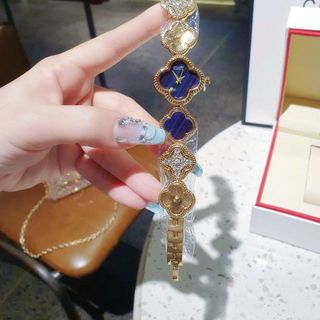 SALE BỎ MẪU ĐỒNG HỒ NỮ THỜI TRANG VANCLEF LẮC HOA MÀU