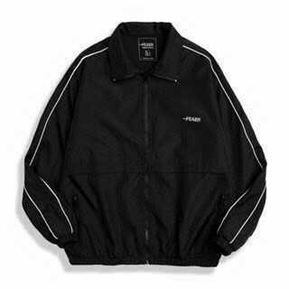 Áo Khoác Dù PHỐI SỌC Chất Dù 2 Lớp Phối Sọc Cổ Đứng Unisex, Áo Khoác Bomber Nam Nữ Thêu Logo FEAER Form Rộng