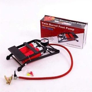 BƠM CHÂN ĐÔI CÓ ĐỒNG HỒ TWIN BARREL FOOT PUMP