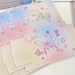 HỘP QUÀ LẮP RÁP BƯỚM PEACH BUTTERFLY  (20X13X3CM)
