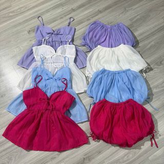 SET 2 DÂY BABYDOL VẢI VOAN TƠ - LÊ PHƯƠNG BOUTIQUE