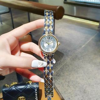 SALE BỎ MẪU ĐỒNG HỒ NỮ THỜI TRANG MICHAEL K MẶT TRÒN DÂY VẢY CÁ