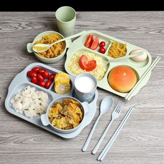 BỘ 6 MÓN KHAY ĂN DẶM LÚA MẠCH CHO BÉ