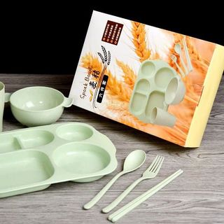 BỘ 6 MÓN KHAY ĂN DẶM LÚA MẠCH CHO BÉ