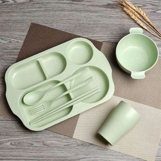 BỘ 6 MÓN KHAY ĂN DẶM LÚA MẠCH CHO BÉ