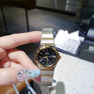 SALE BỎ MẪU ĐỒNG HỒ NAM NỮ TRUNG CẤP ÔMÊGA DÂY THÉP VIỀN LA MÃ