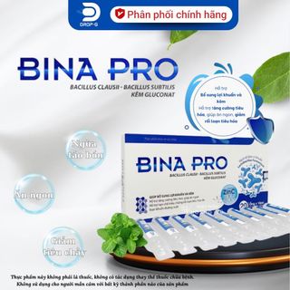 Men vi sinh bào tử lợi khuẩn [Bina Pro] - H/20 ống x 10ml