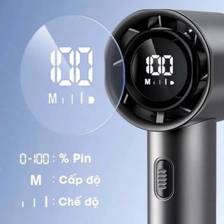 QUẠT TÍCH ĐIỆN TURBO CẤP ĐỘ GIÓ MÀN HÌNH LED