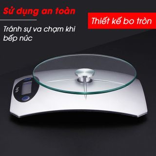 CÂN ĐIỆN TỬ 5KG MẶT KÍNH