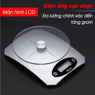 CÂN ĐIỆN TỬ 5KG MẶT KÍNH