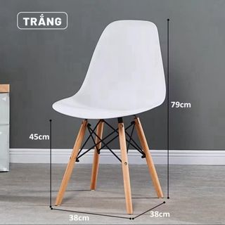 GHẾ NHỰA CHÂN GỖ CAO CẤP